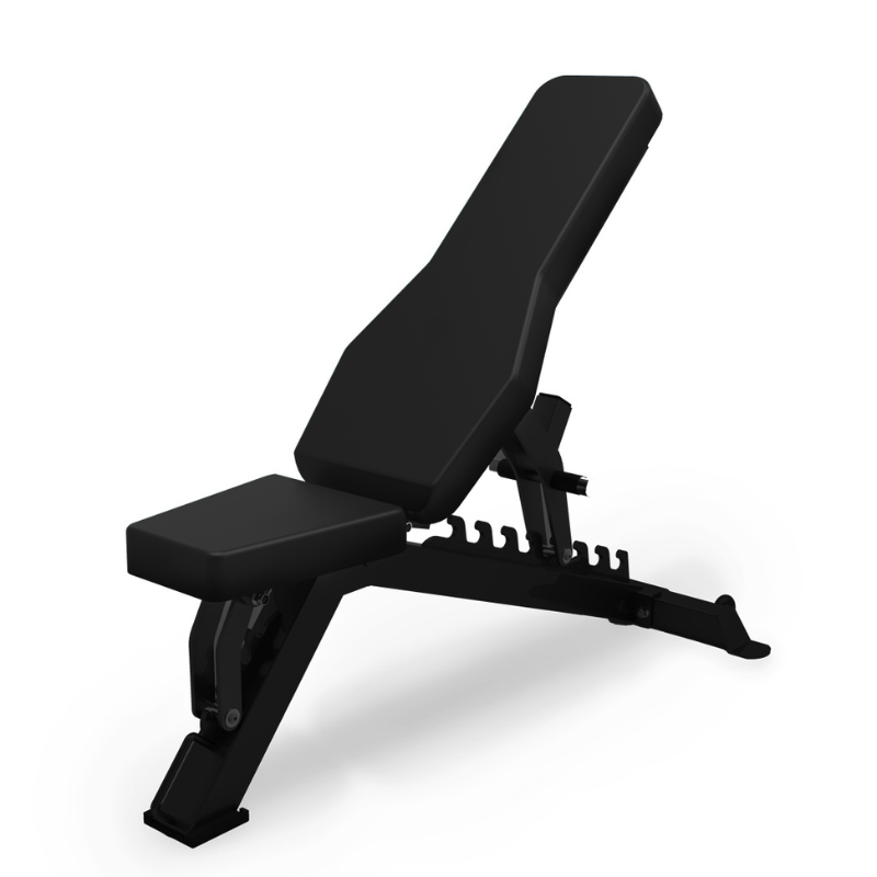 Black JORDAN Helix Adjustable Weight Bench - Black