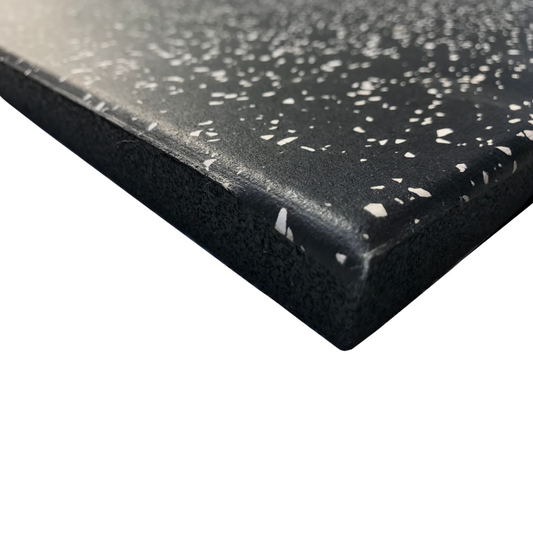 Dark Slate Gray MYO Strength Rubber Black Tile Rubber Black Tile with White Speckled Surface [1000mm x 500mm] - Two Thickness Options 20mm,30mm