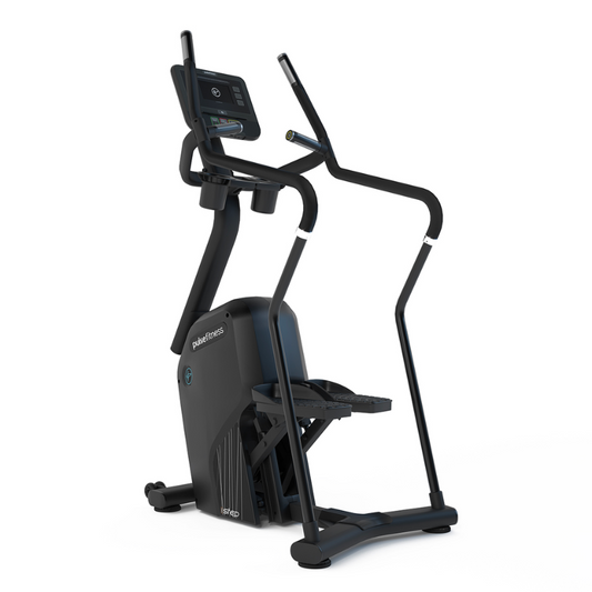 Dark Slate Gray PULSE Fitness Classic Independent Stepper with 7" Tactile Key Console - Sand Black