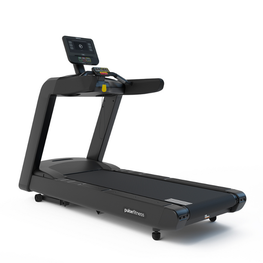 Dark Slate Gray PULSE Fitness Classic Treadmill with 7" Tactile Key Console - Sand Black