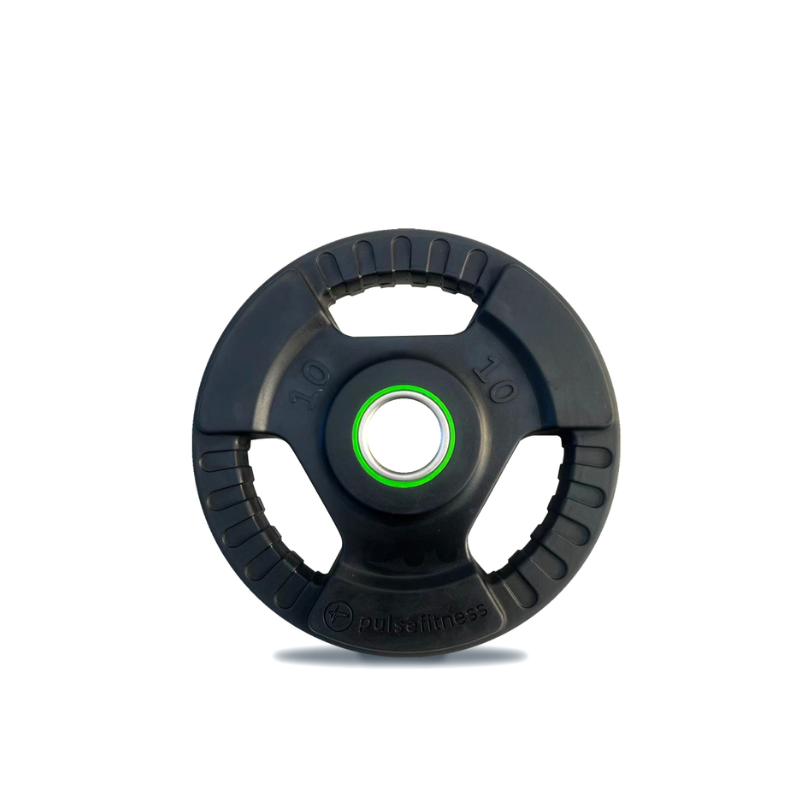 Dark Slate Gray PULSE Fitness Classic Tri-Grip Rubber Covered Olympic Plate - [1.25 - 25kg] Individual Plate / 10kg